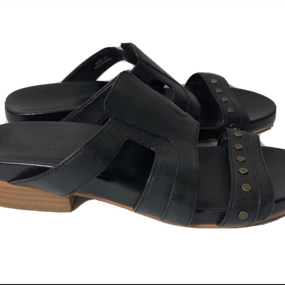 M4DE Jaden leather slide sandals. Size 9.5.